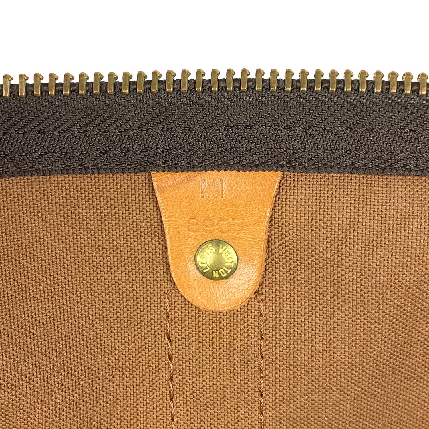 Louis Vuitton Brown Monogram Keepall 55 Weekend Bag 7