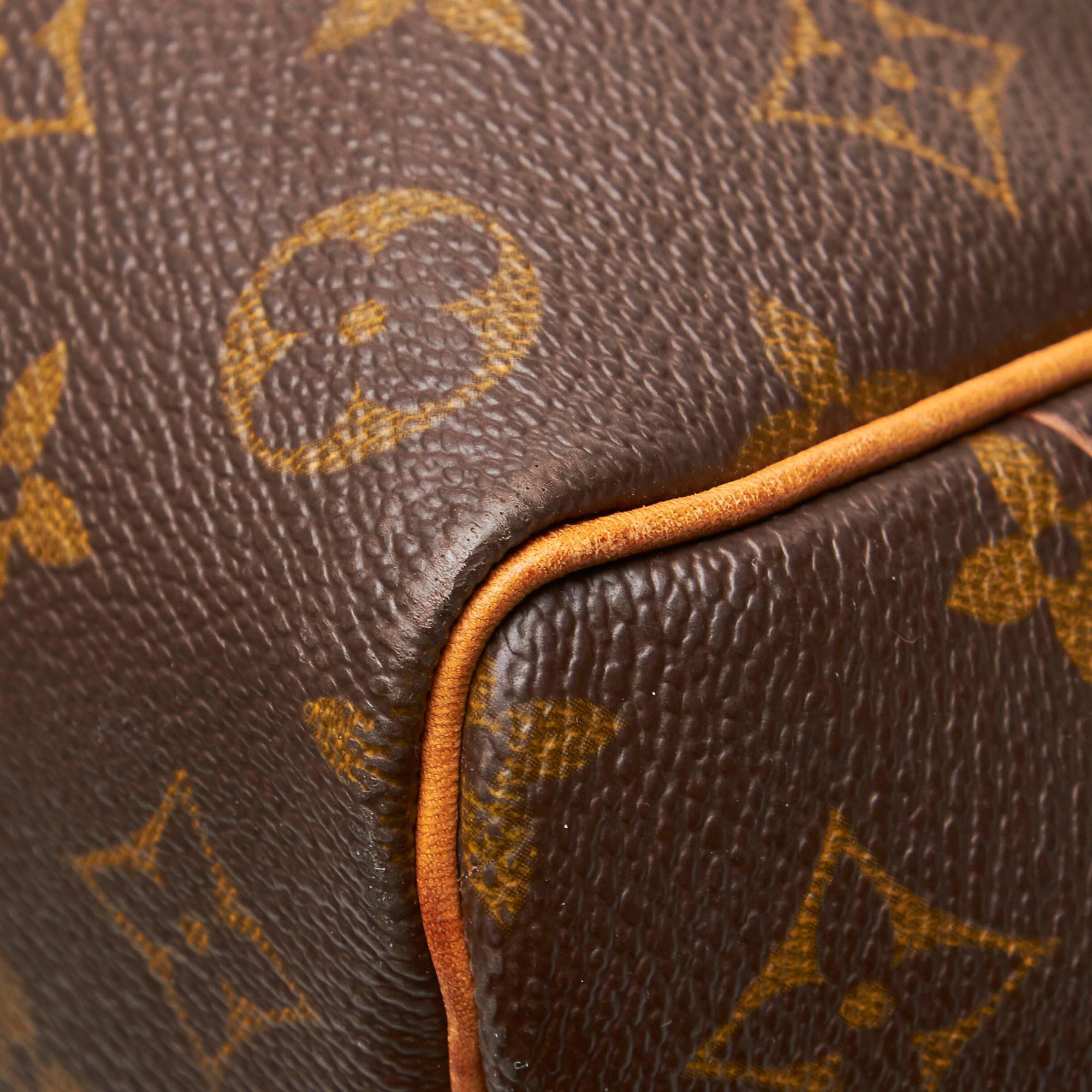 Louis Vuitton Brown Monogram Keepall Bandouliere 50 France For Sale 7