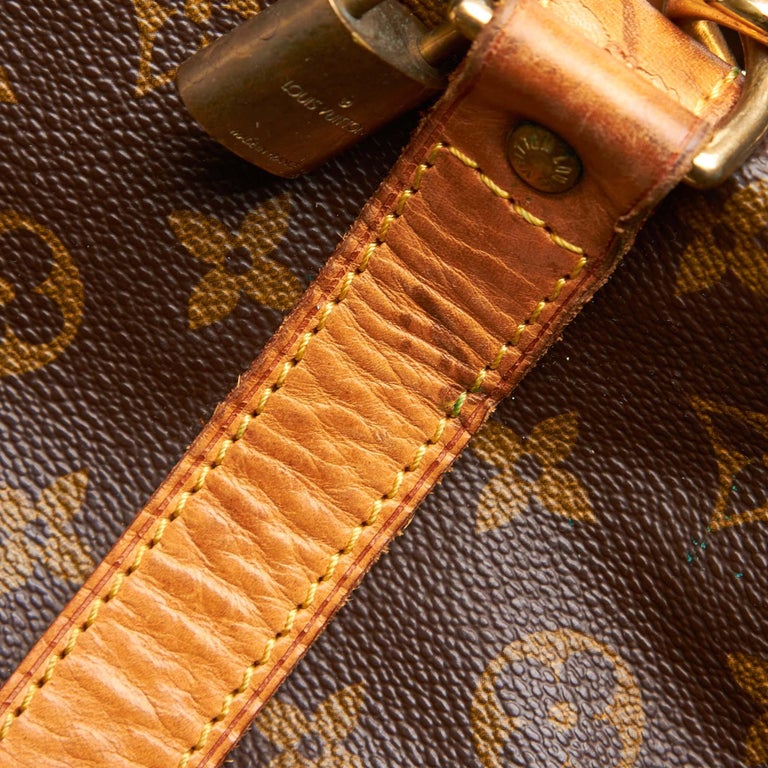 Louis Vuitton Brown Monogram Keepall Bandouliere 60 For Sale at 1stdibs