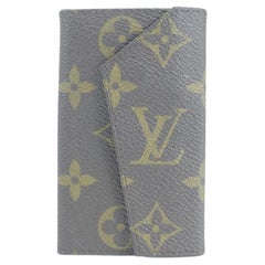 Louis Vuitton Brown Monogram Key Holder 5 Case Ultra Rare Vintage 18lk0122