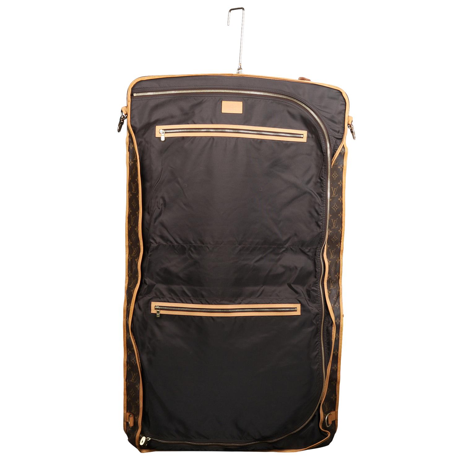 Louis Vuitton Brown Monogram Leather Garment Carrier Bag 9