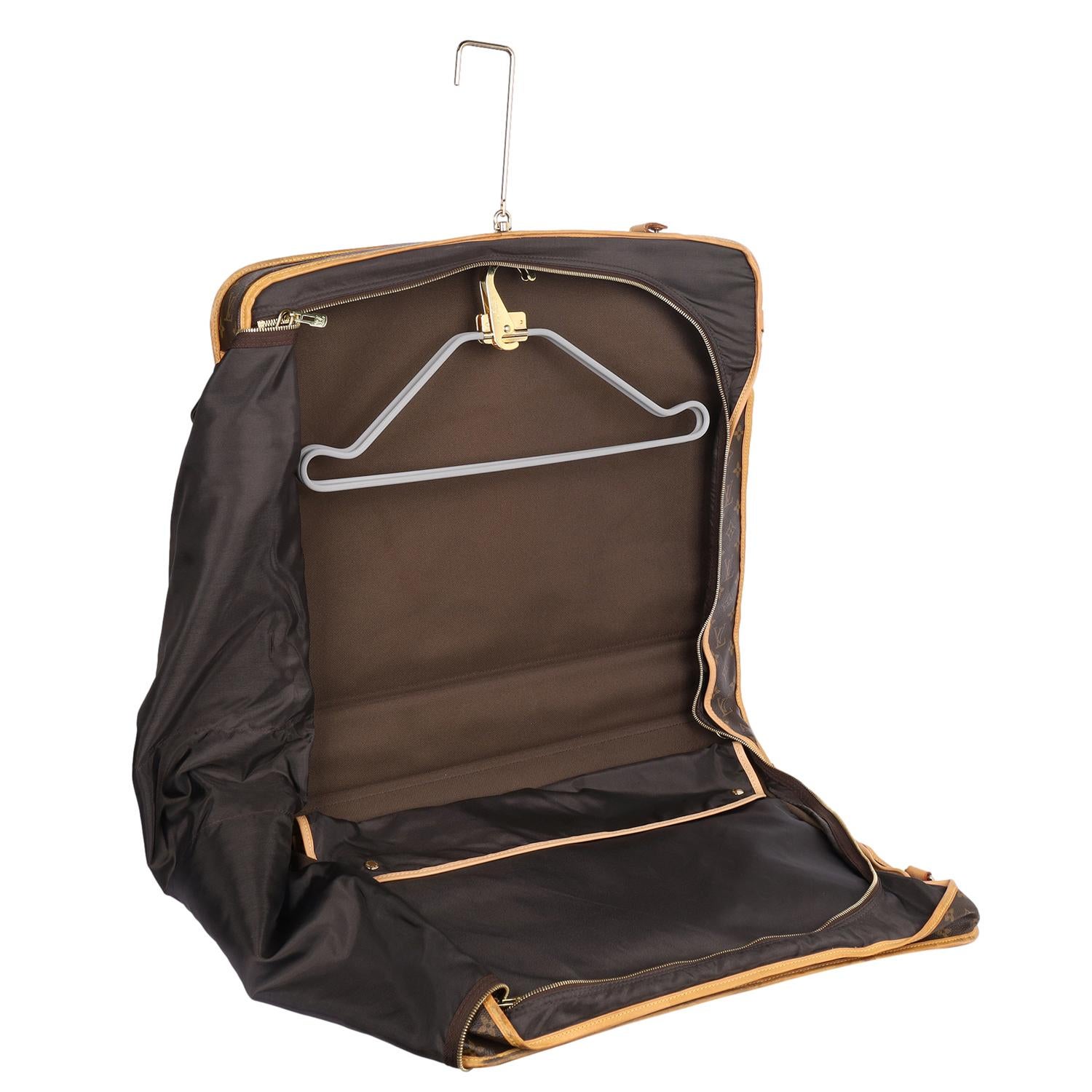 Louis Vuitton Brown Monogram Leather Garment Carrier Bag 10