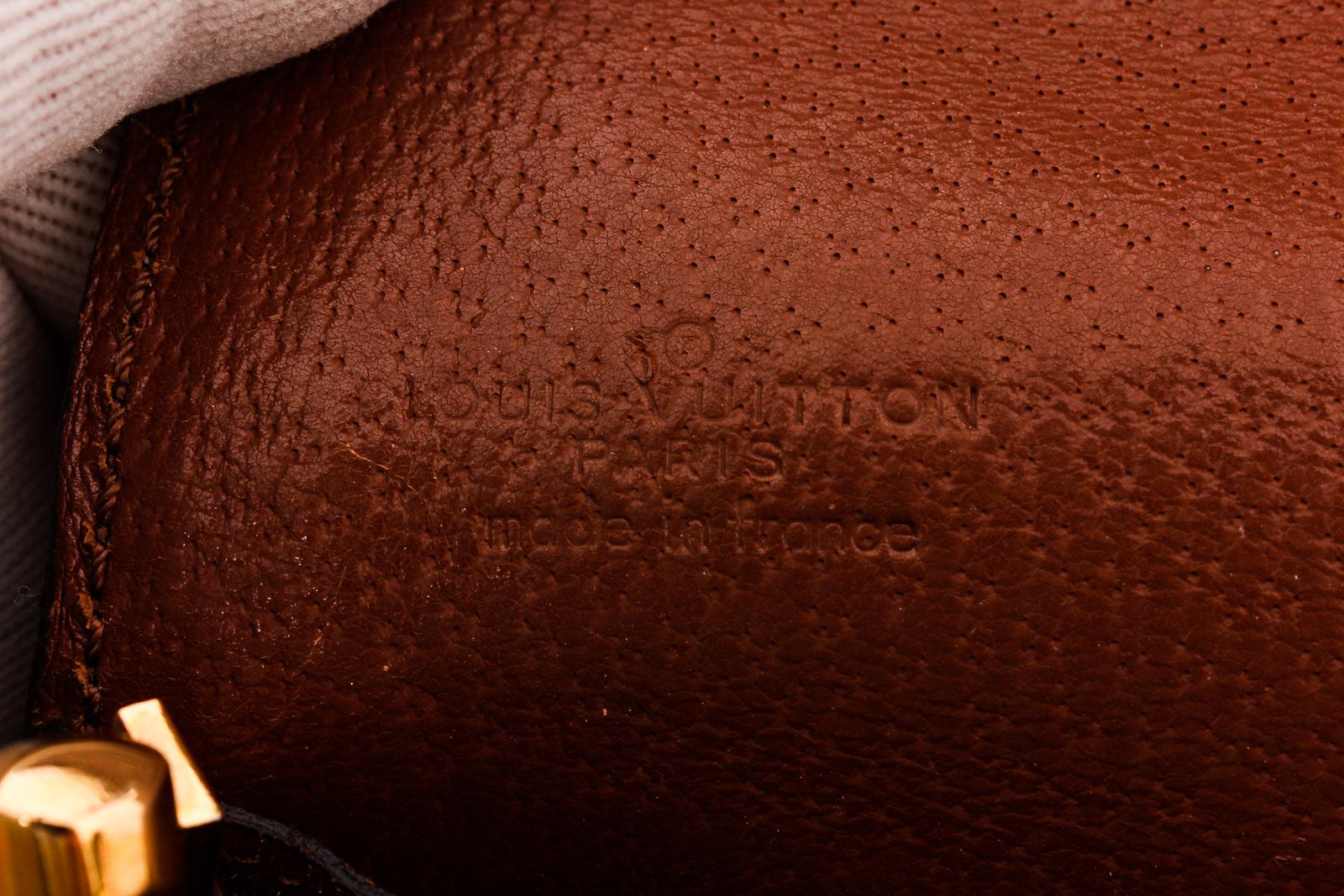 Louis Vuitton Brown Monogram Leather Vintage Dauphine Sac Shoulder Bag ...