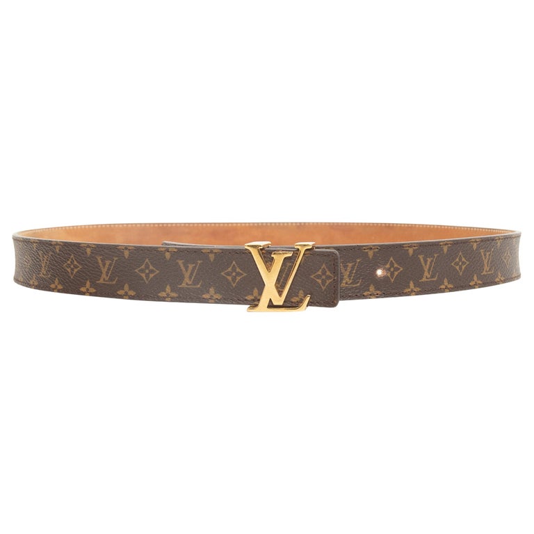 Louis Vuitton Brown Monogram Belt Sale at