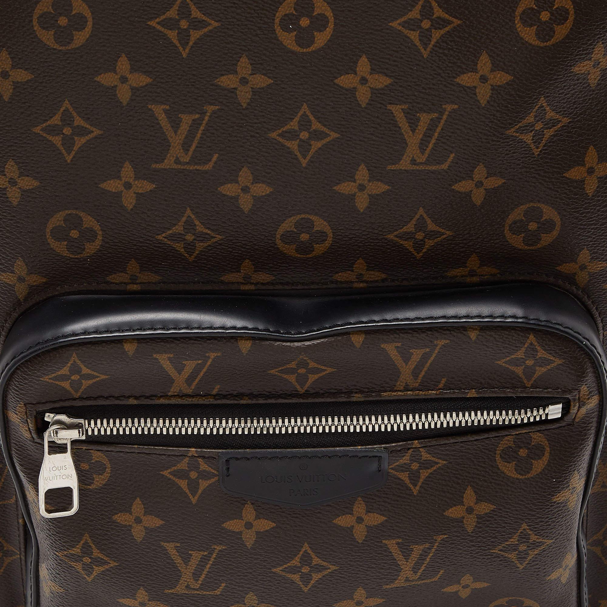 Louis Vuitton Brown Monogram Macassar Canvas Josh Backpack For Sale 2