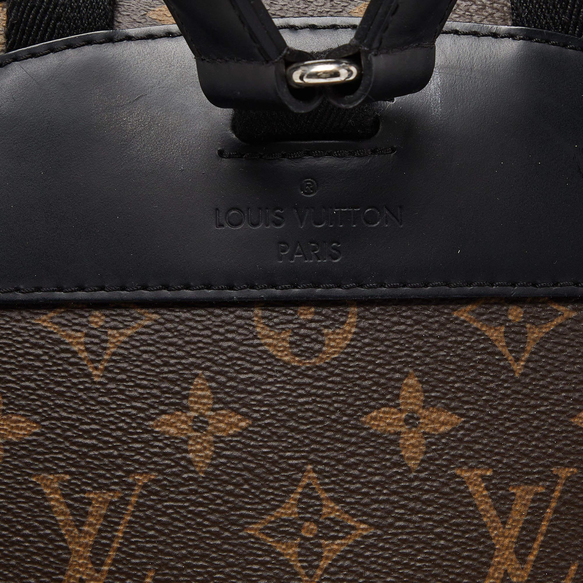 Louis Vuitton Brown Monogram Macassar Canvas Josh Backpack For Sale 5