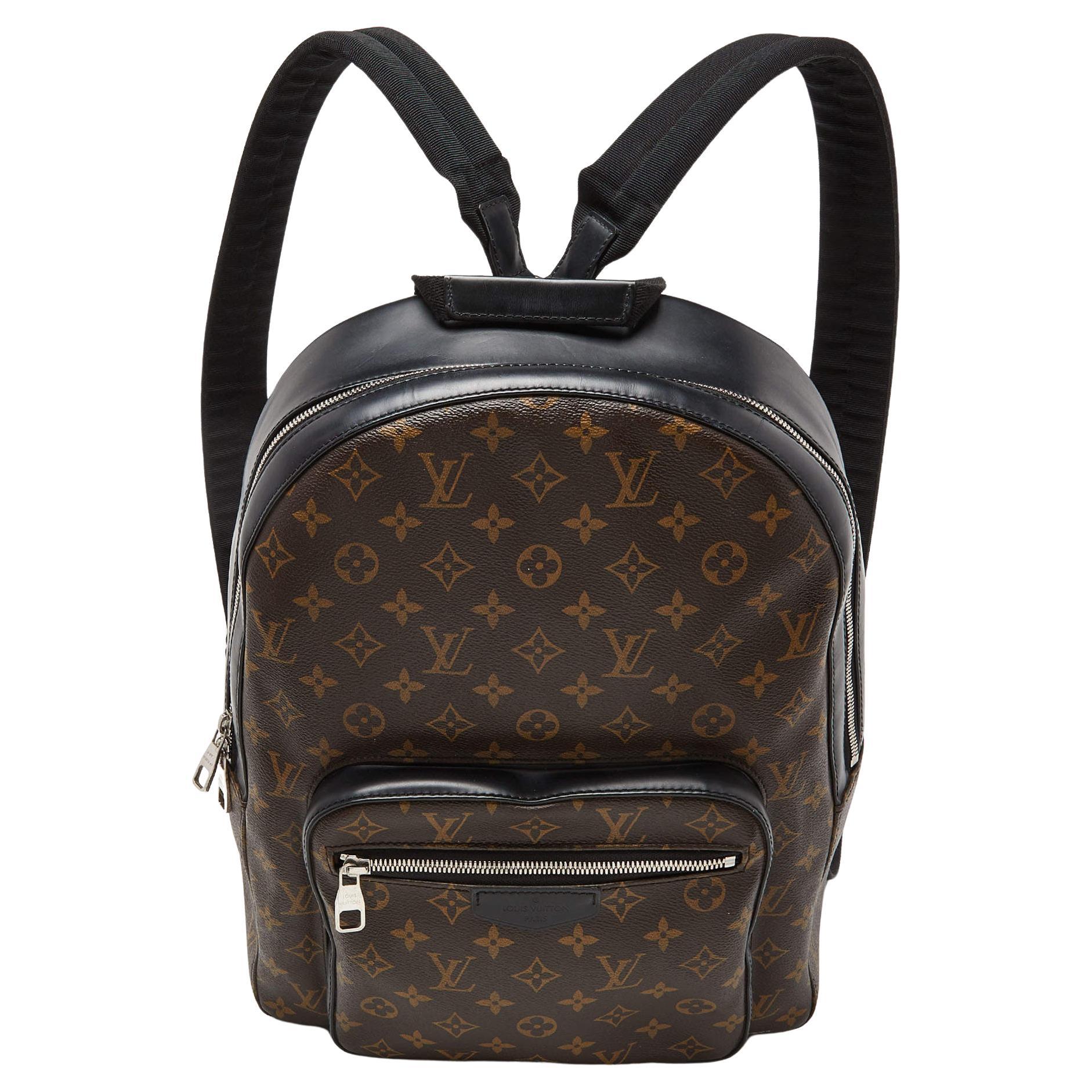 Louis Vuitton Brown Monogram Macassar Canvas Josh Backpack For Sale