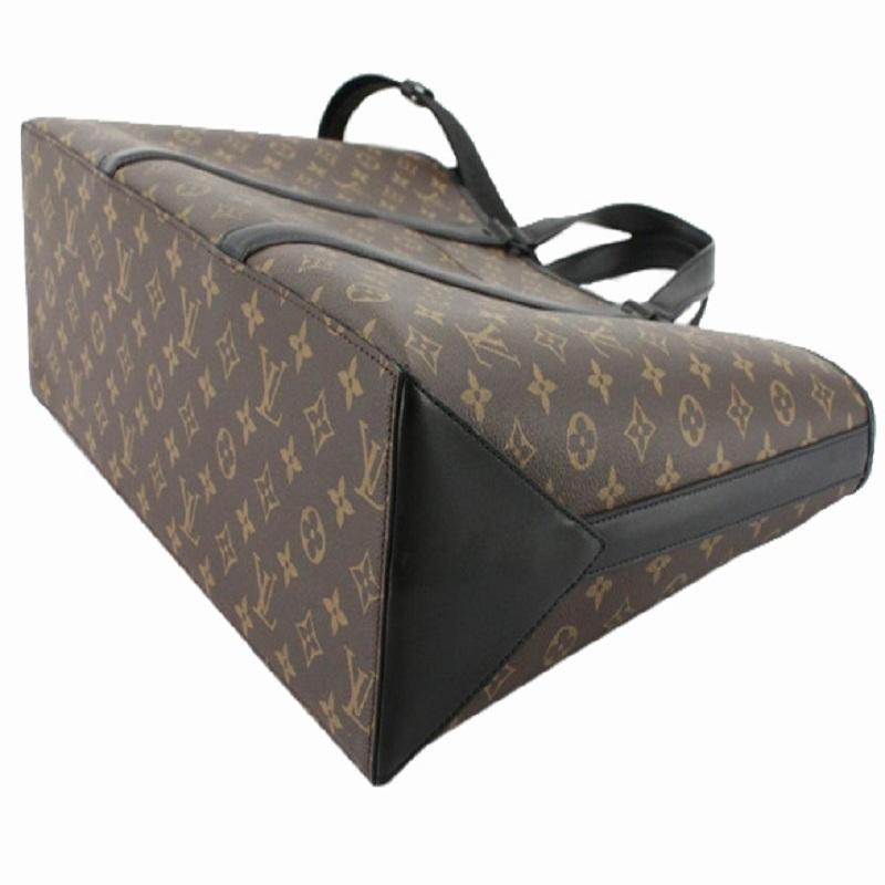 Gris Sac fourre-tout GM Week-end en cuir et toile de Macassar marron avec monogramme Louis Vuitton