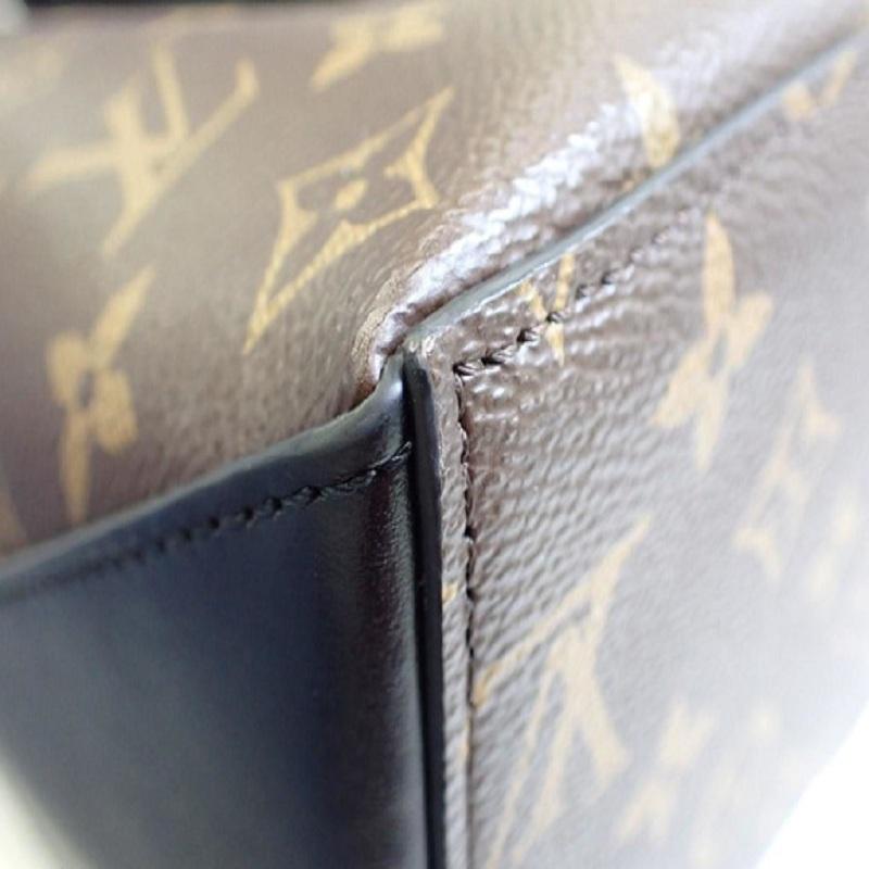 Sac fourre-tout GM Week-end en cuir et toile de Macassar marron avec monogramme Louis Vuitton 2