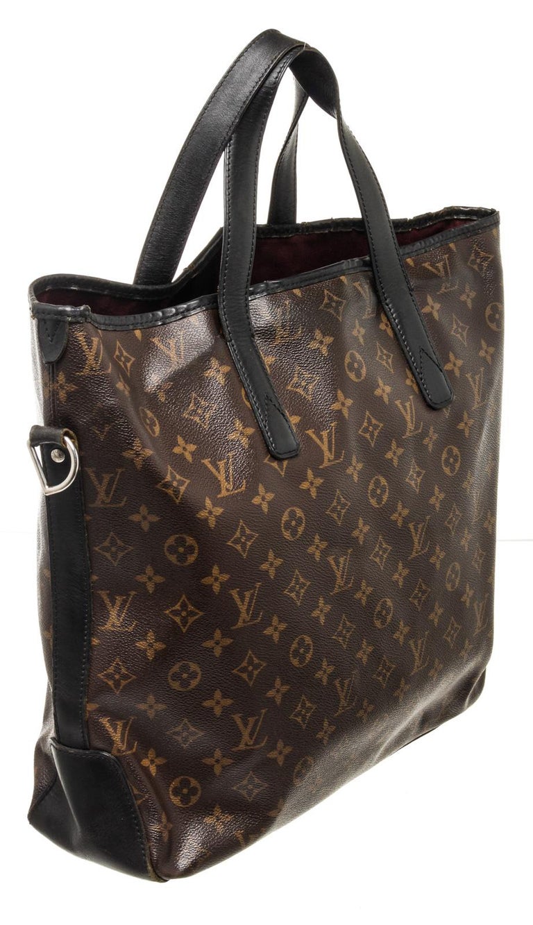 Louis Vuitton Brown Monogram Macassar Davis Tote Bag at 1stDibs