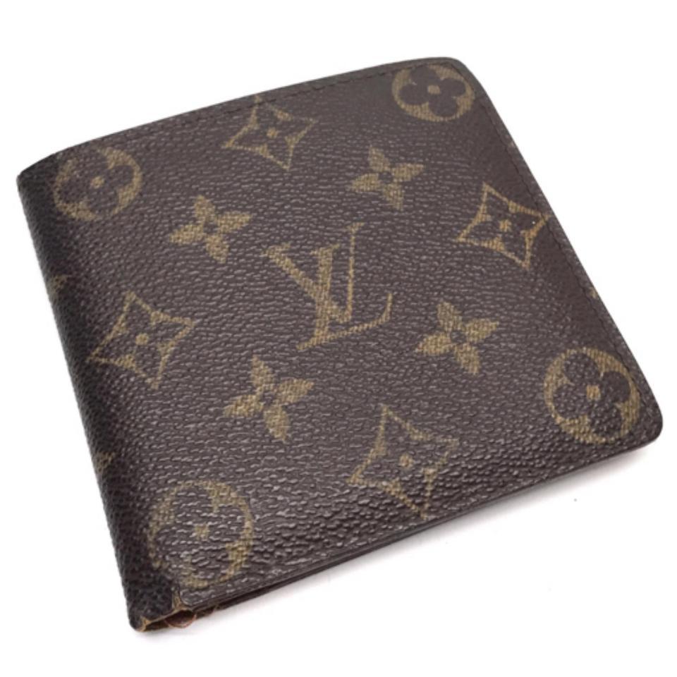 Louis Vuitton Brown Monogram Marco Bifold 232314 Wallet For Sale 1