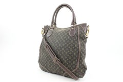 Louis Vuitton Brown Monogram Mini Lin Angele 2way Shoulder Bag 21lv127s