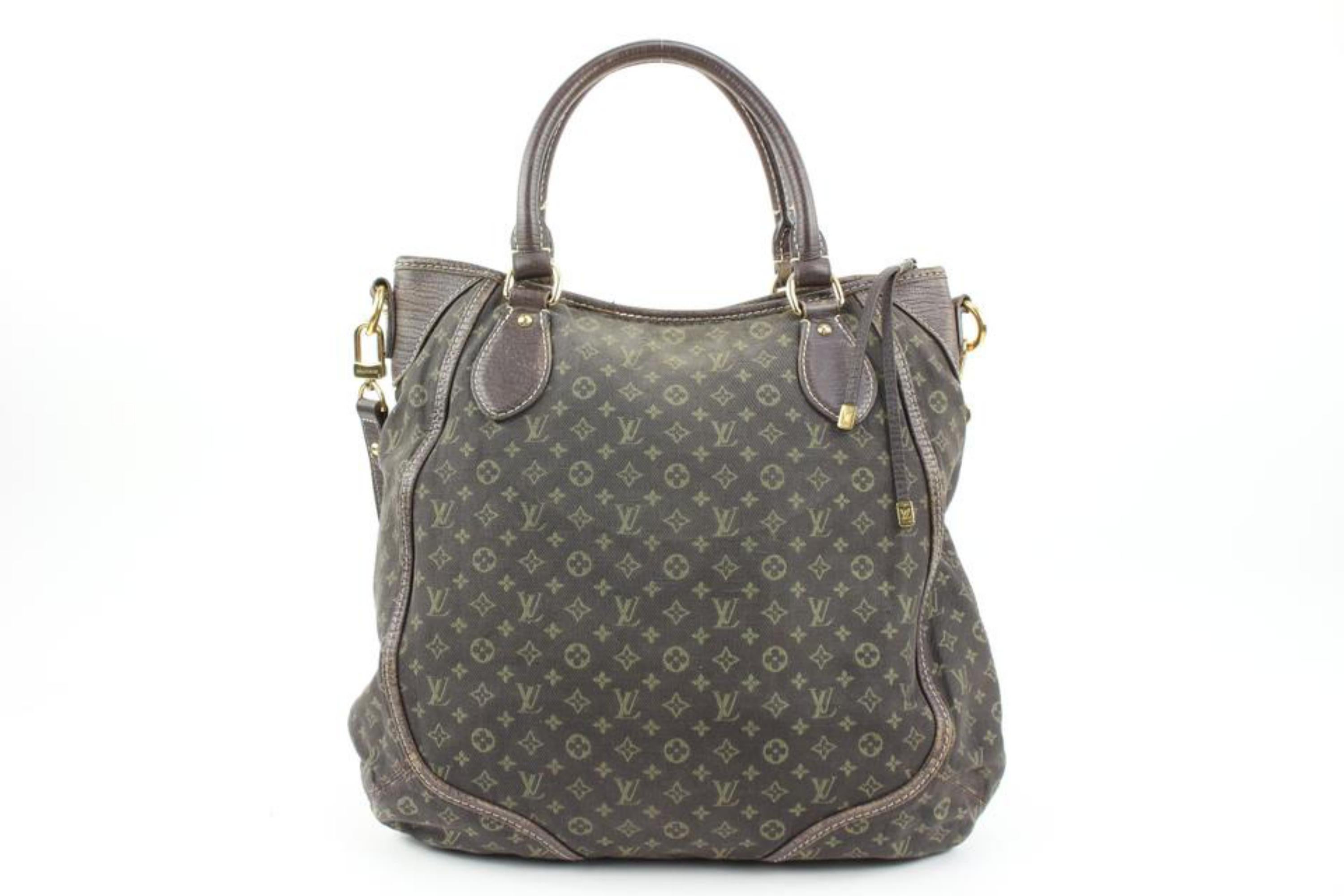 Louis Vuitton Brown Monogram Mini Lin Angele 2way Shoulder Bag 21lv127s 1