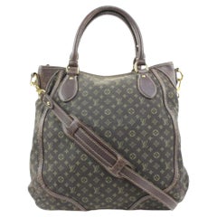 Louis Vuitton Brown Monogram Mini Lin Angele 2way Shoulder Bag 21lv127s