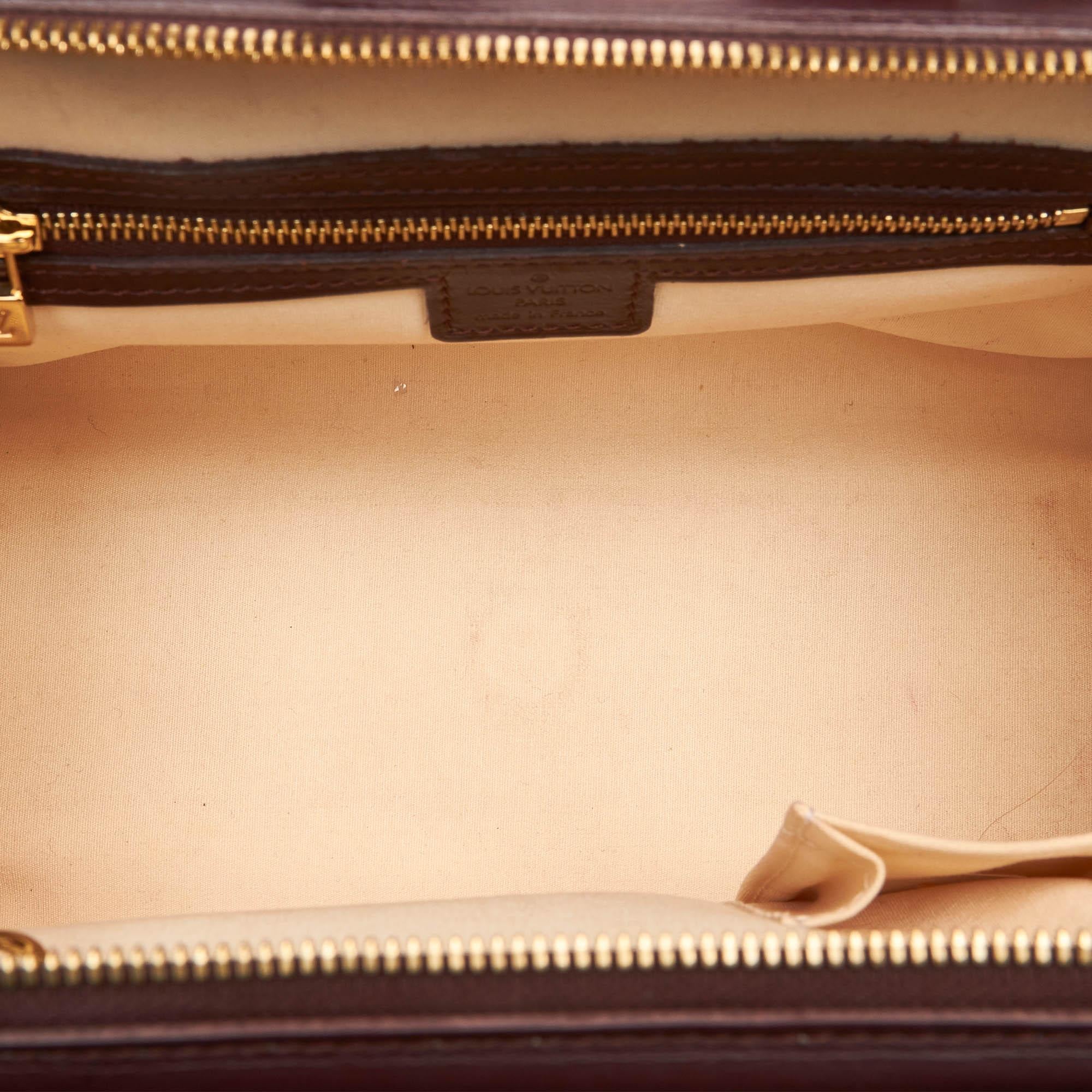 Louis Vuitton Brown Monogram Mini Lin Josephine PM For Sale 1