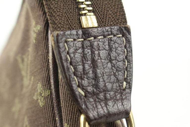 Louis Vuitton Brown Monogram Mini Lin Pochette Accessoires with Chain  111LV11