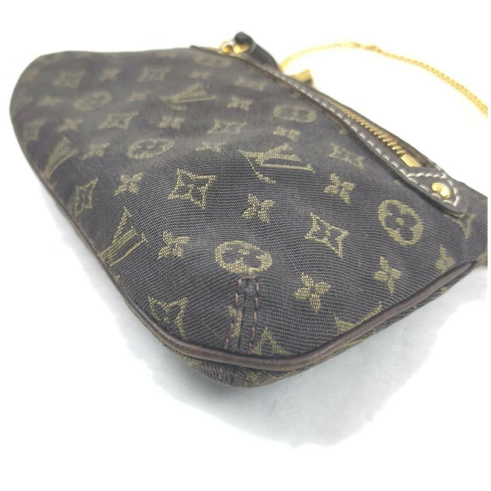 Louis Vuitton Brown Monogram Mini Lin Pochette Accessoires Wristlet 861608 4