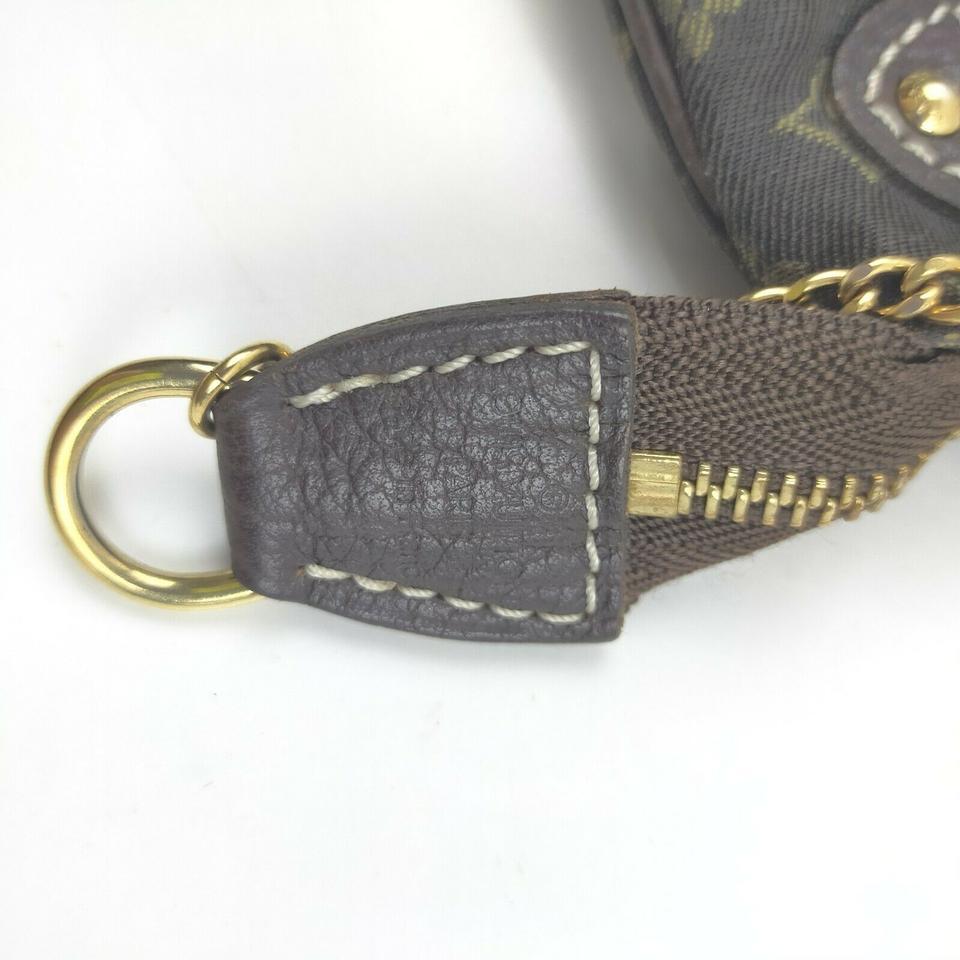 Gray Louis Vuitton Brown Monogram Mini Lin Pochette Accessoires Wristlet 861608