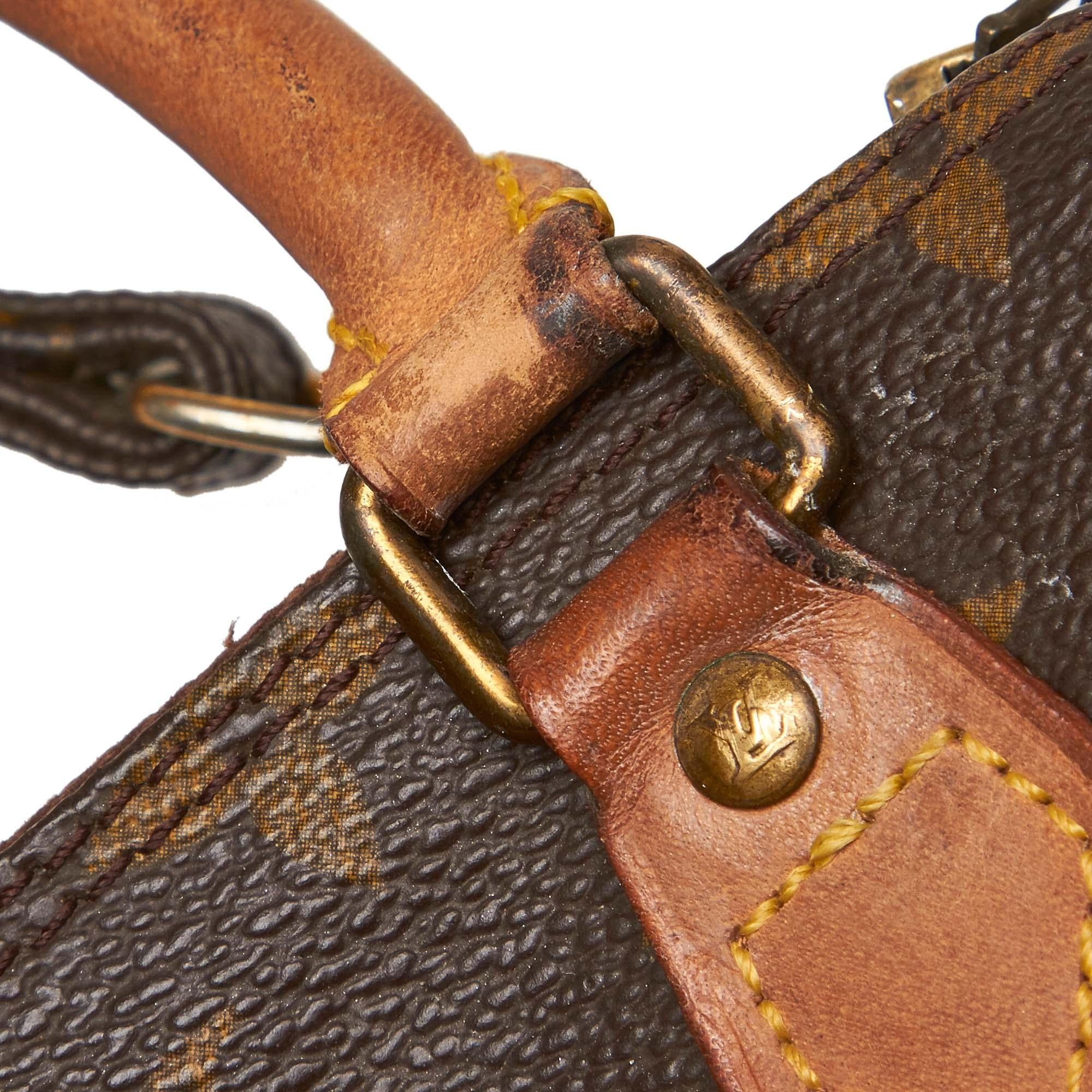 Louis Vuitton Brown Monogram Mini Speedy with Strap 4