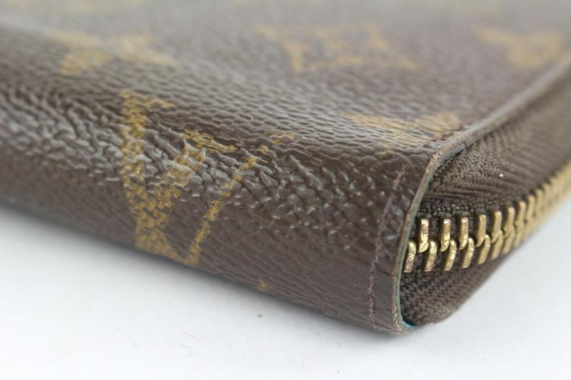 Louis Vuitton Brown Monogram Mon Zippy Organizer Wallet Zip Around Clutch For Sale 5
