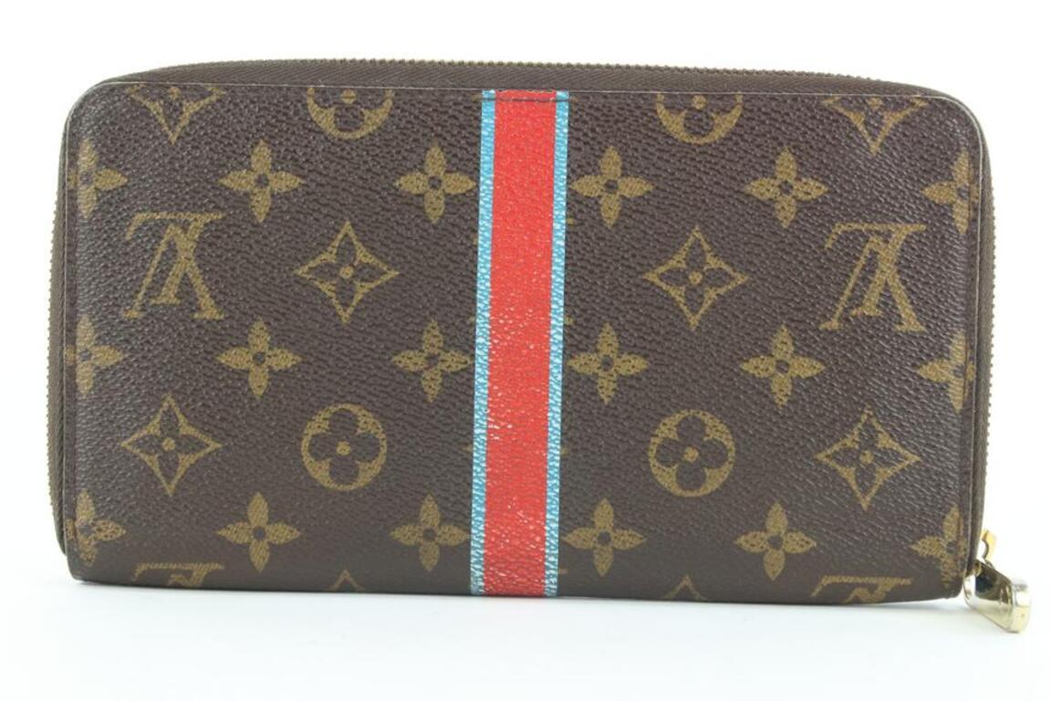 Louis Vuitton Brown Monogram Mon Zippy Organizer Wallet Zip Around Clutch For Sale 2