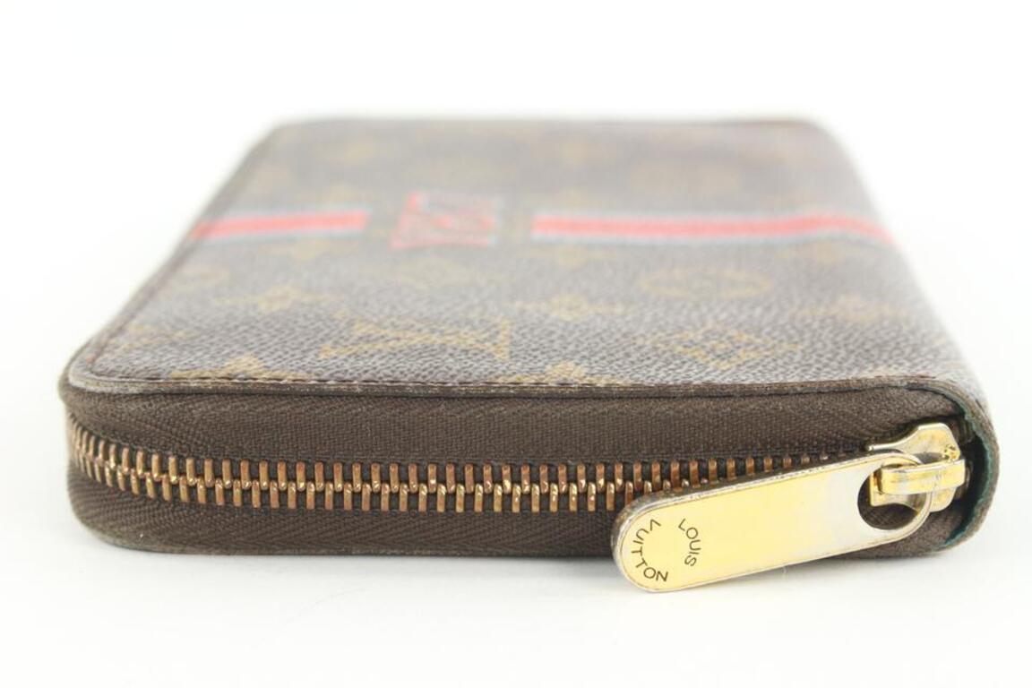 Louis Vuitton Brown Monogram Mon Zippy Organizer Wallet Zip Around Clutch For Sale 3