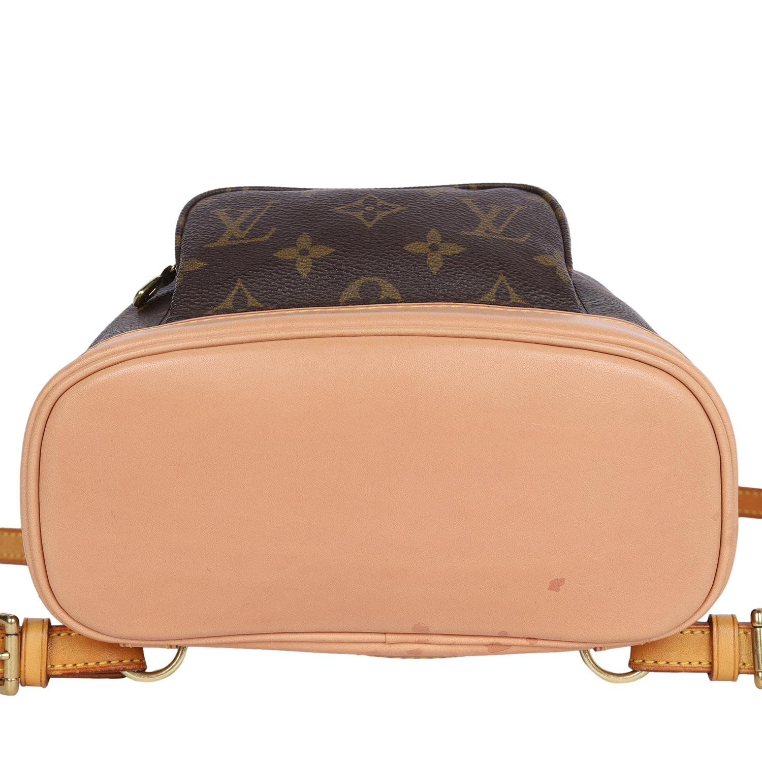 Louis Vuitton Brown Monogram Montsouris Backpack PM  en vente 3