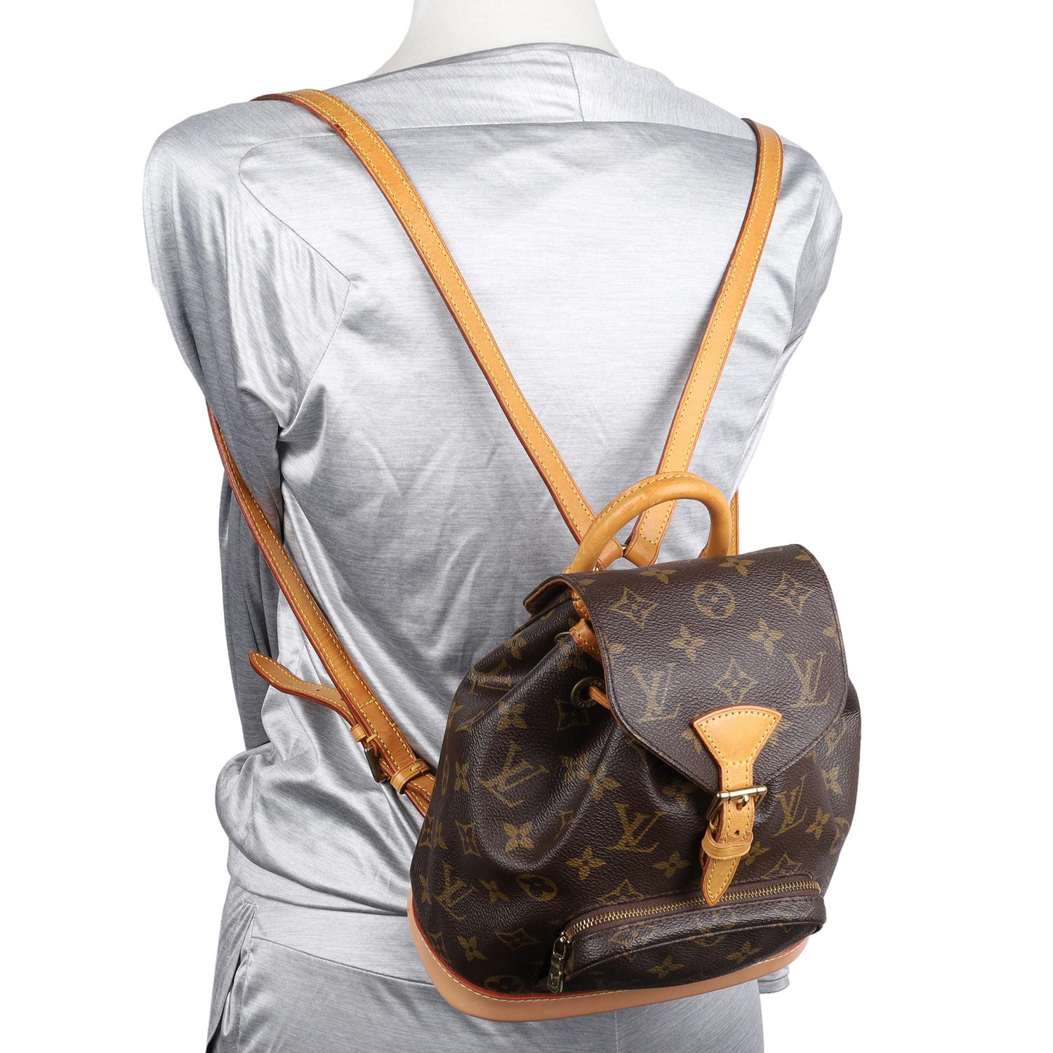 Louis Vuitton Brown Monogram Montsouris Backpack PM  en vente 5