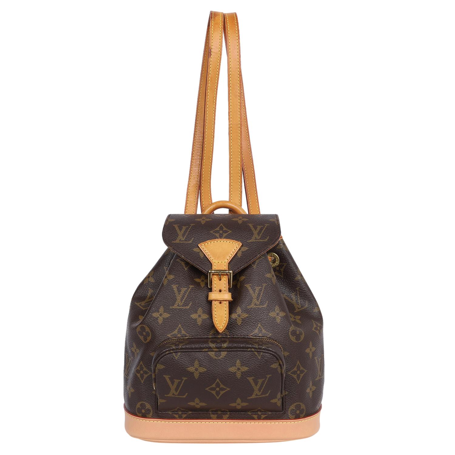 Louis Vuitton Brown Monogram Montsouris Backpack PM  In Good Condition For Sale In Salt Lake Cty, UT