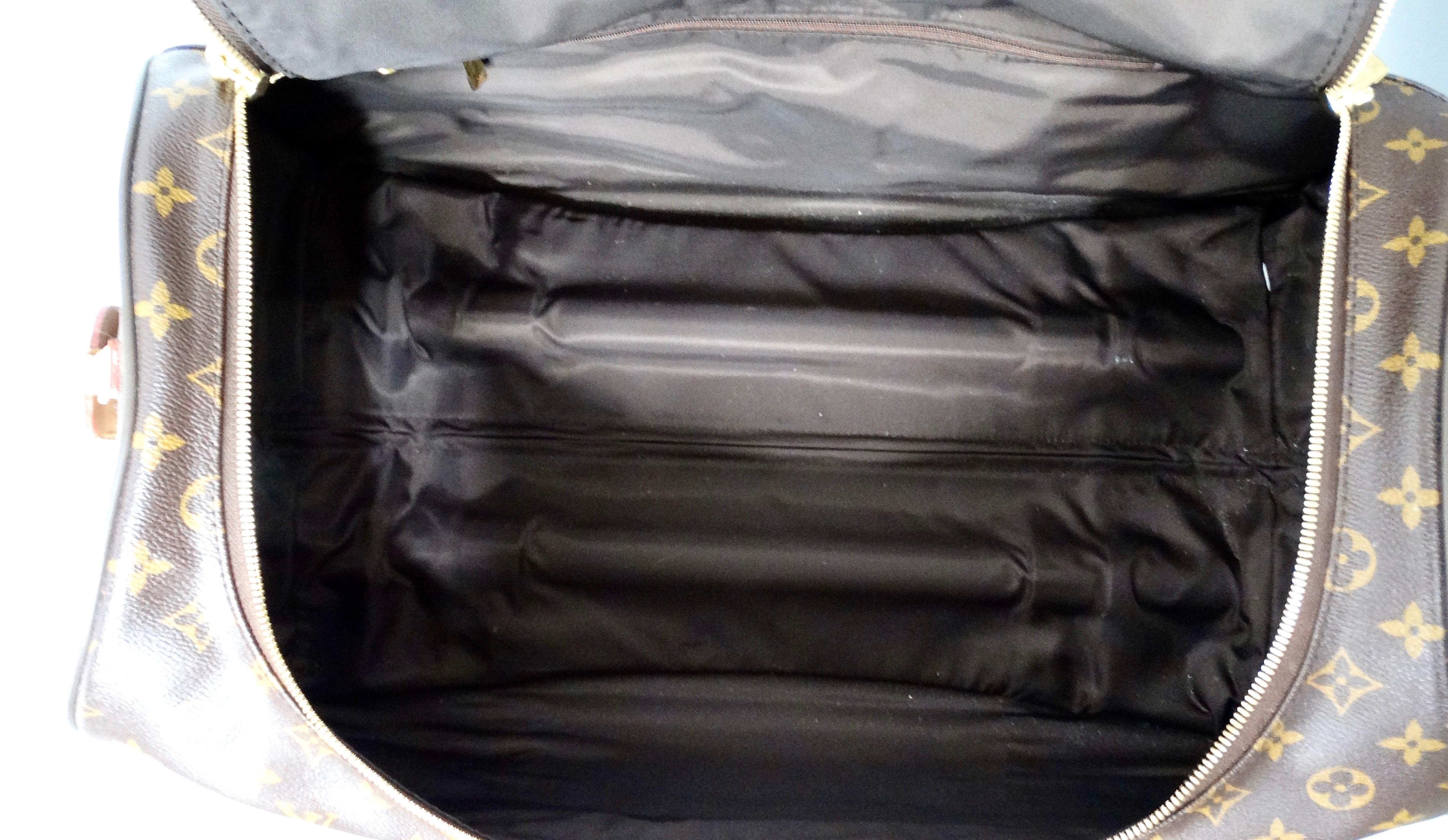 Louis Vuitton Brown Monogram Neo Eole 55 Duffle Roller Suitcase For Sale 5