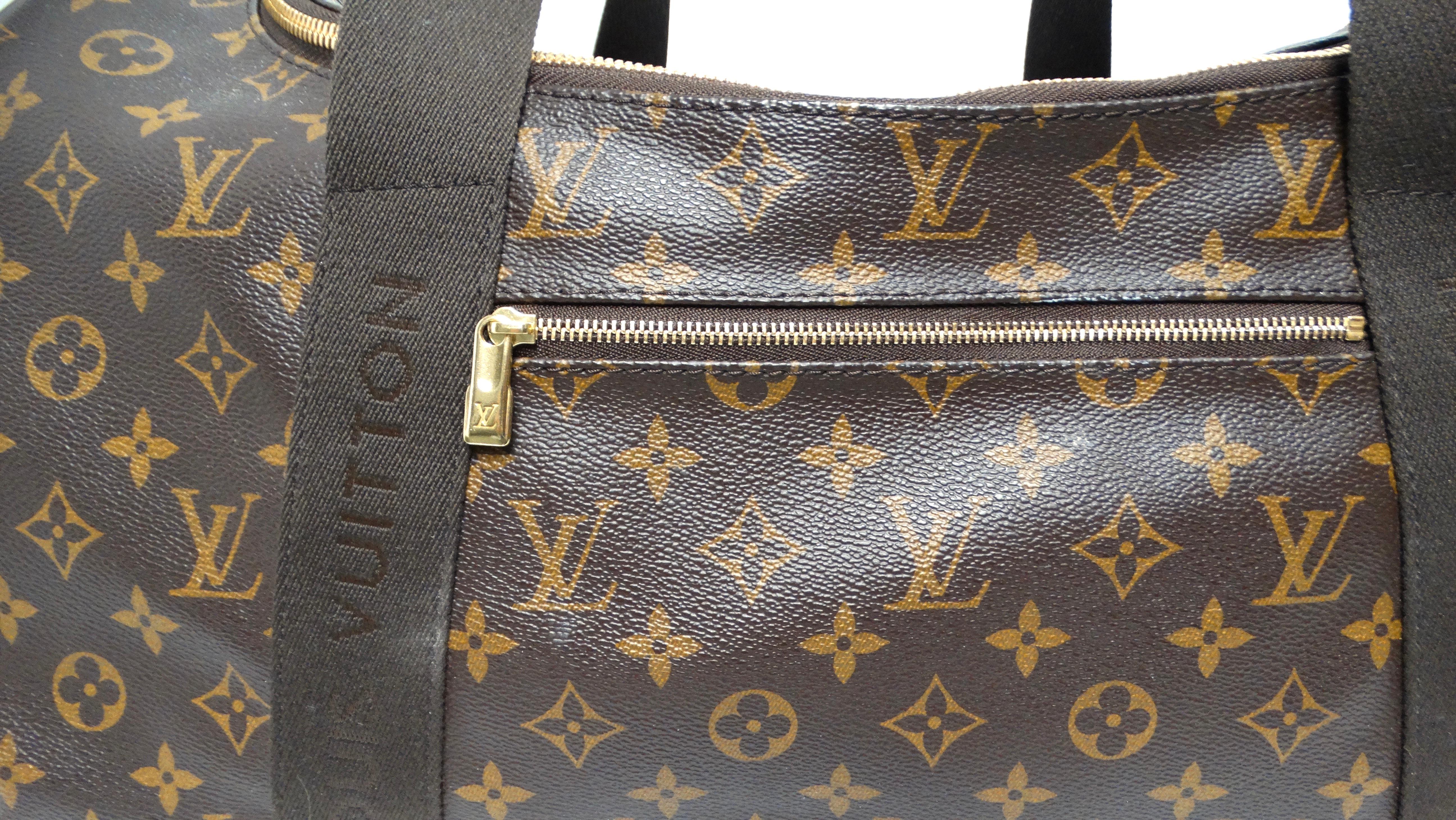 Black Louis Vuitton Brown Monogram Neo Eole 55 Duffle Roller Suitcase For Sale