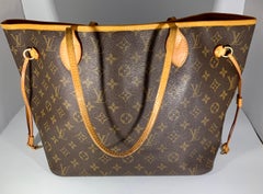 LOUIS VUITTON  Brown  Monogram Neverfull   Canvas MM Tote , Excellent Condition