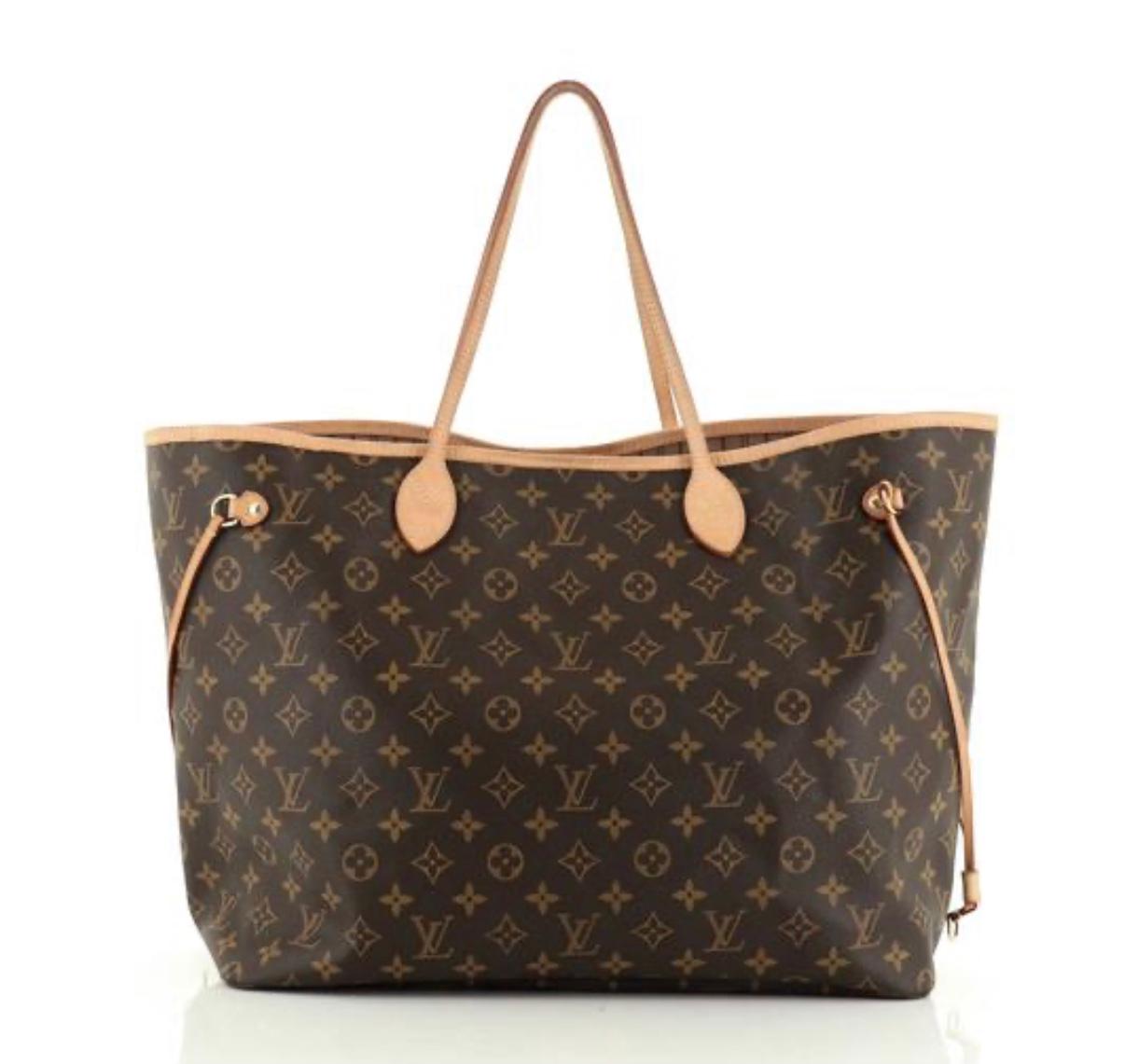 LOUIS VUITTON  Brown  Monogram Neverfull   Canvas MM Tote 6