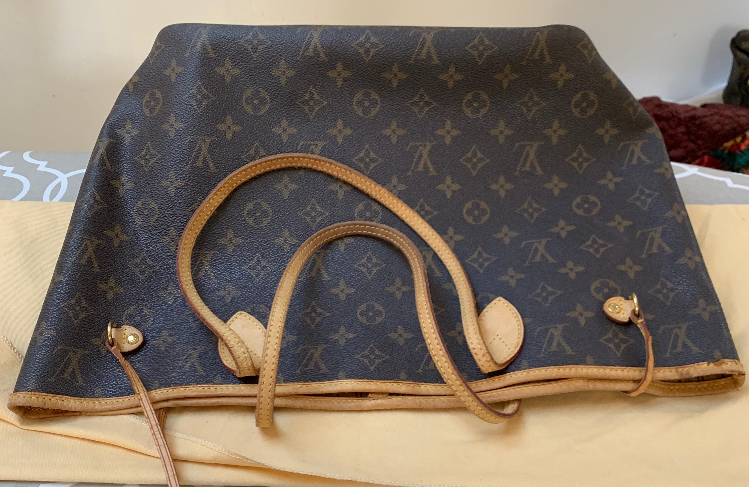 LOUIS VUITTON  Brown  Monogram Neverfull   Canvas MM Tote 4