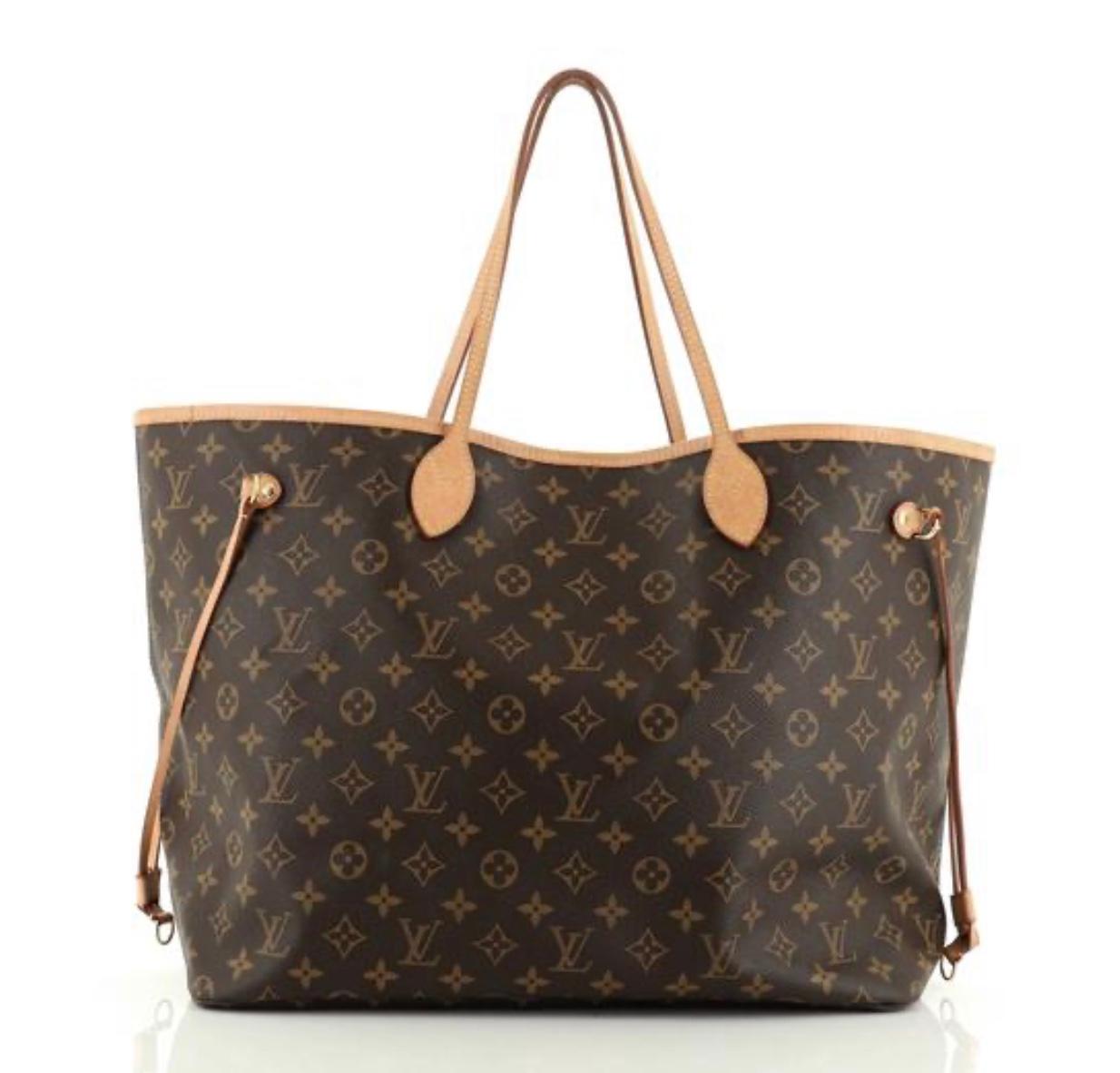 LOUIS VUITTON  Brown  Monogram Neverfull   Canvas MM Tote 5