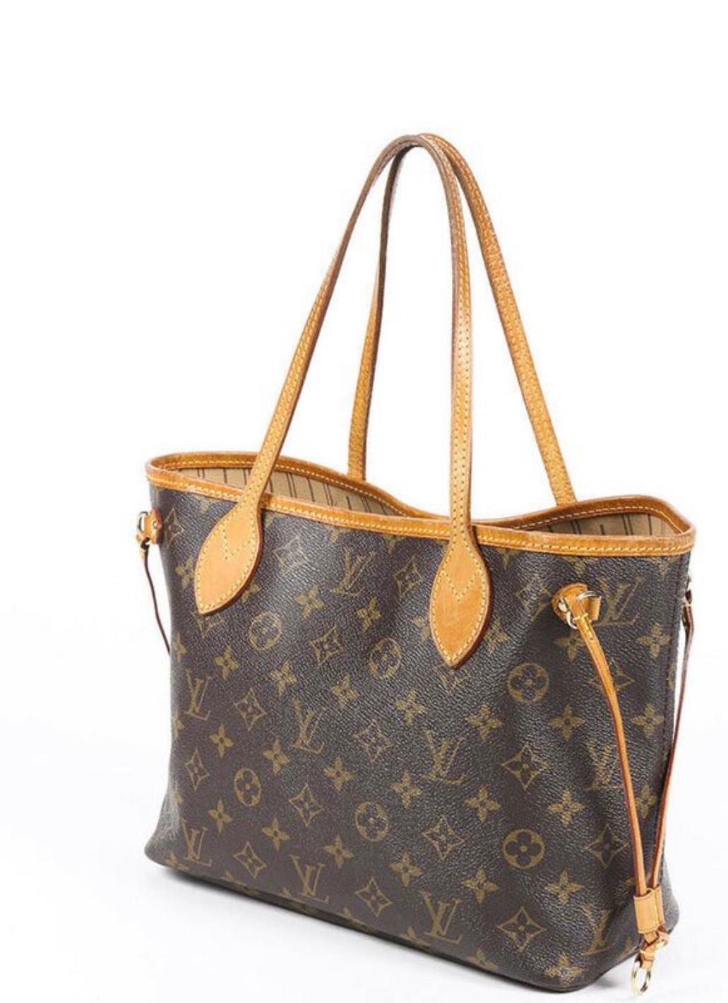 LOUIS VUITTON  Brown  Monogram Neverfull   Canvas PM Tote 5
