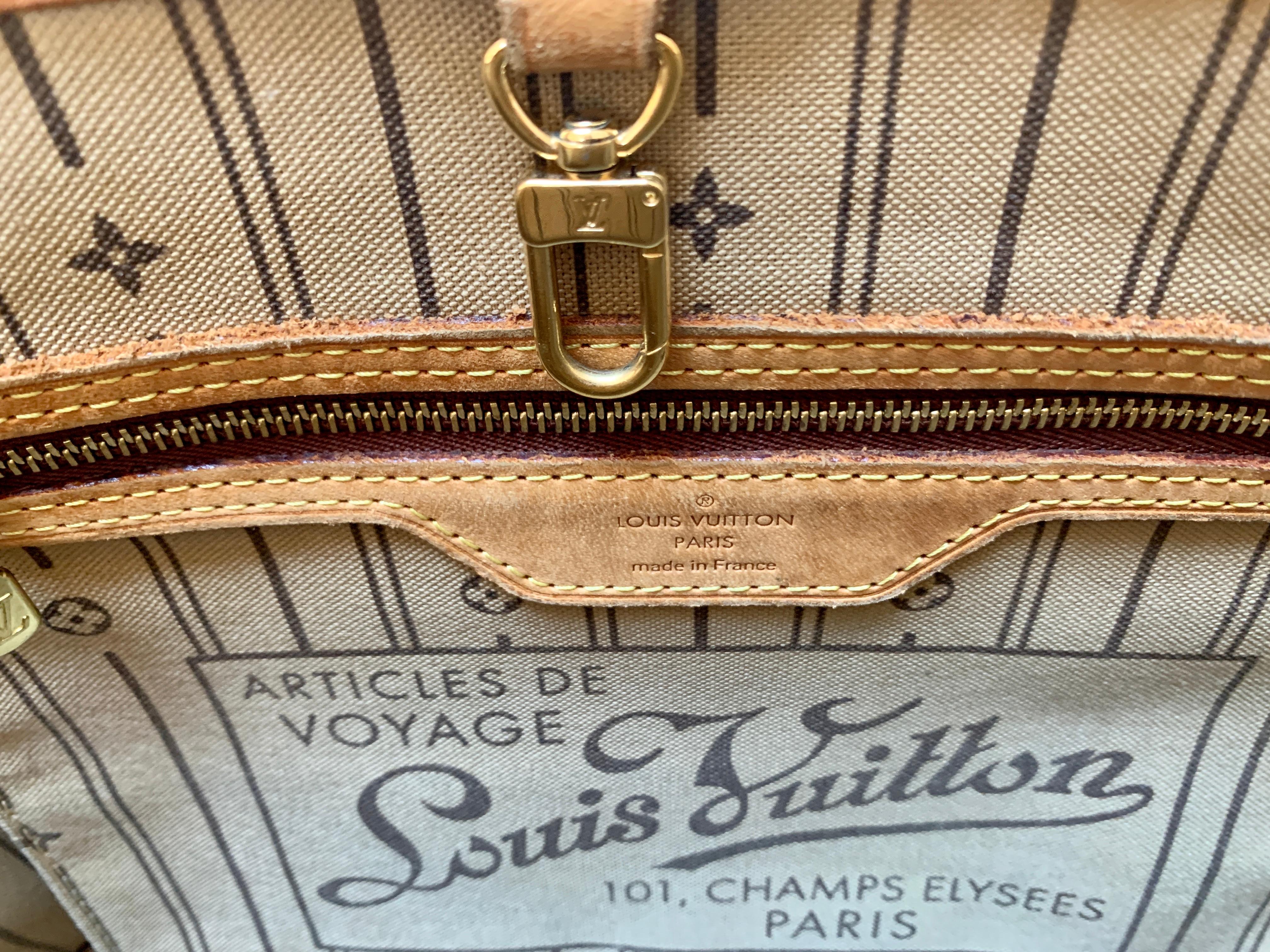 LOUIS VUITTON  Brown  Monogram Neverfull   Canvas PM Tote In Good Condition In New York, NY