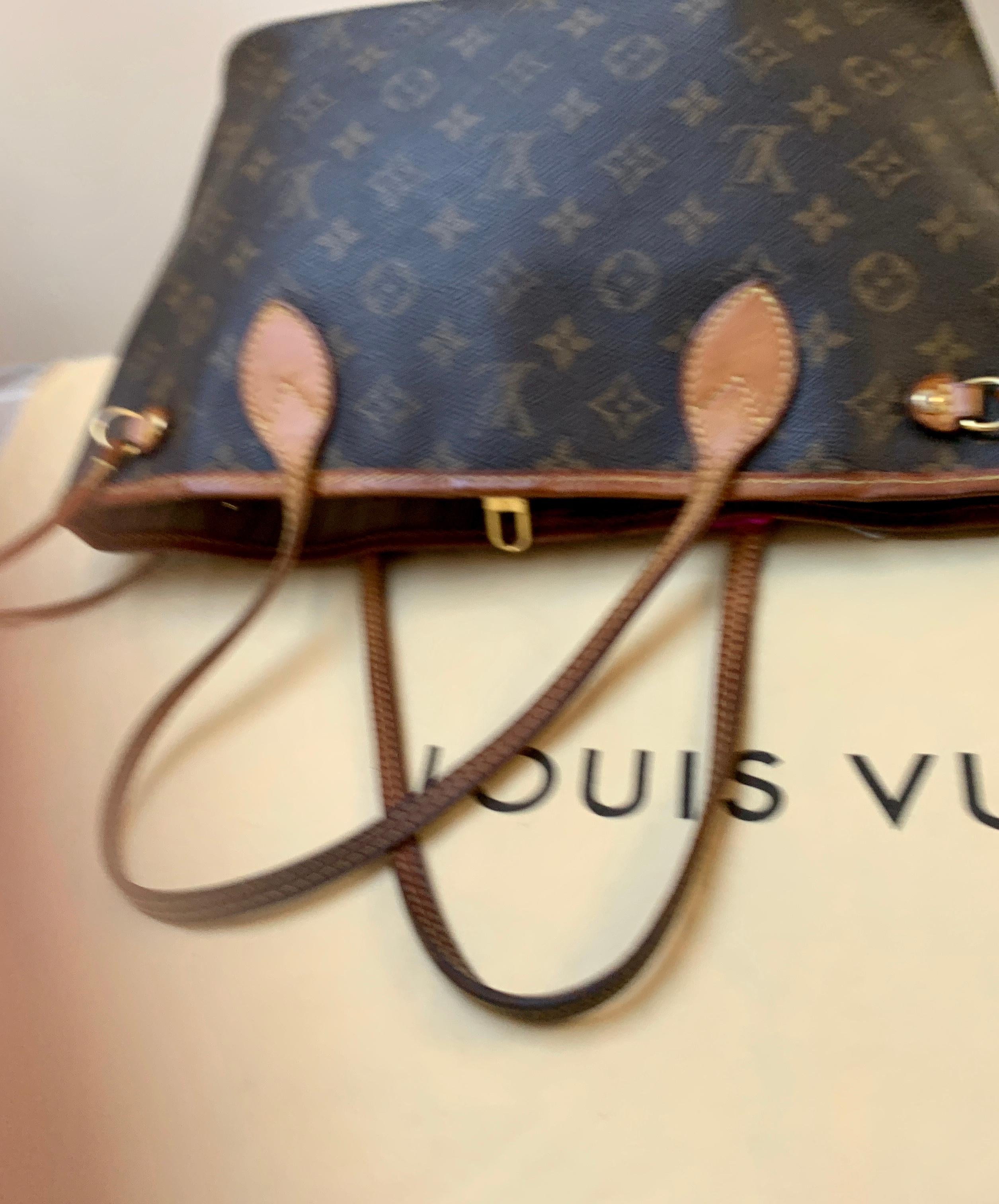 LOUIS VUITTON  Brown  Monogram Neverfull   Canvas PM Tote 5