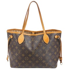 LOUIS VUITTON Brown Monogram Neverfull Canvas PM Tote