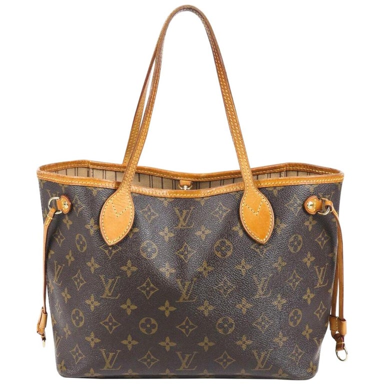 Louis Vuitton One Handle Flap Bag Monogram Canvas and Leather MM at 1stDibs