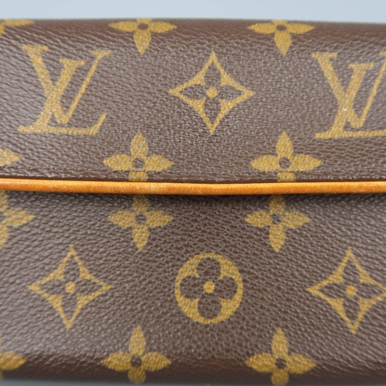 LOUIS VUITTON Brown Monogram Pochette Florentine Fannypack Belt Bag at 1stdibs