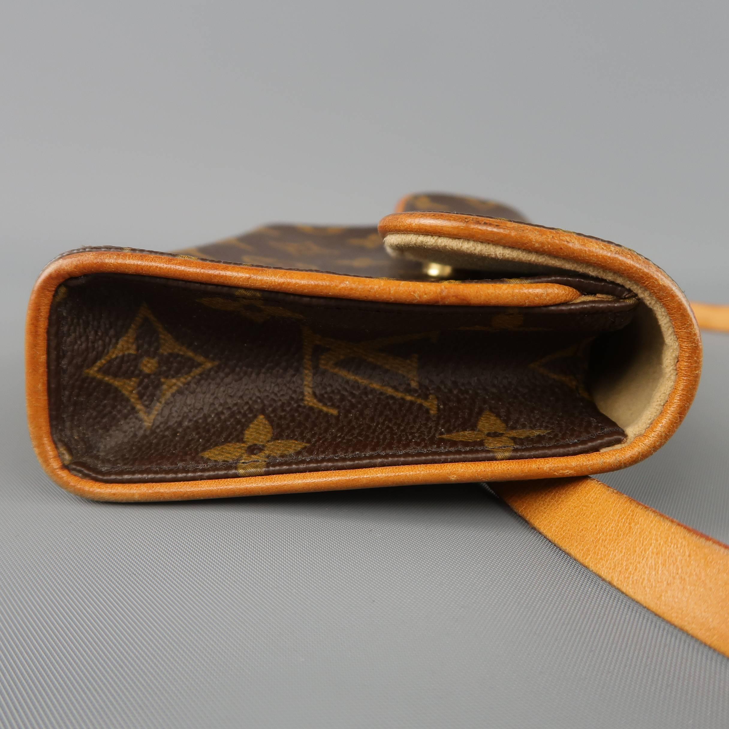 LOUIS VUITTON Brown Monogram Pochette Florentine Fannypack Belt Bag 1