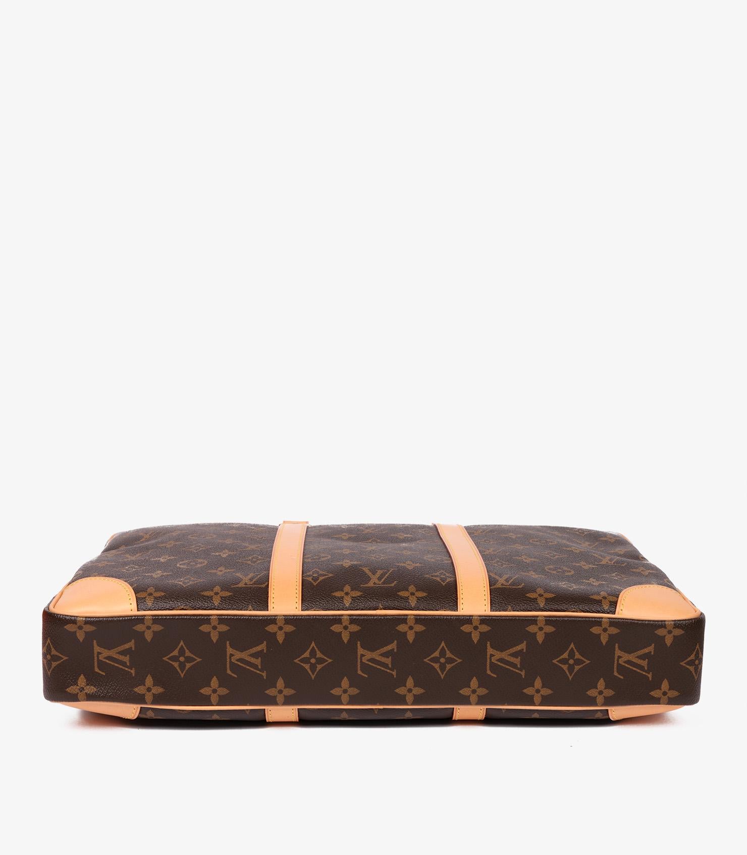 Louis Vuitton Brown Monogram Porte Documents Voyage Briefcase 1