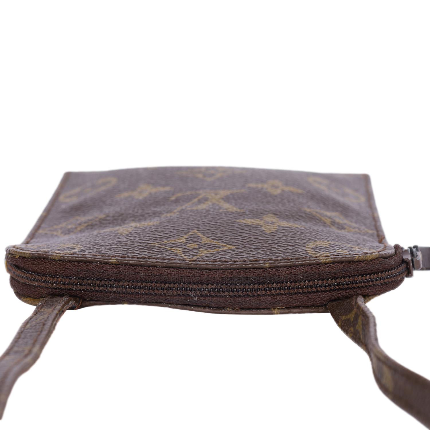 Louis Vuitton Brown Monogram Pouch Mini Flat Shoulder Bag 8