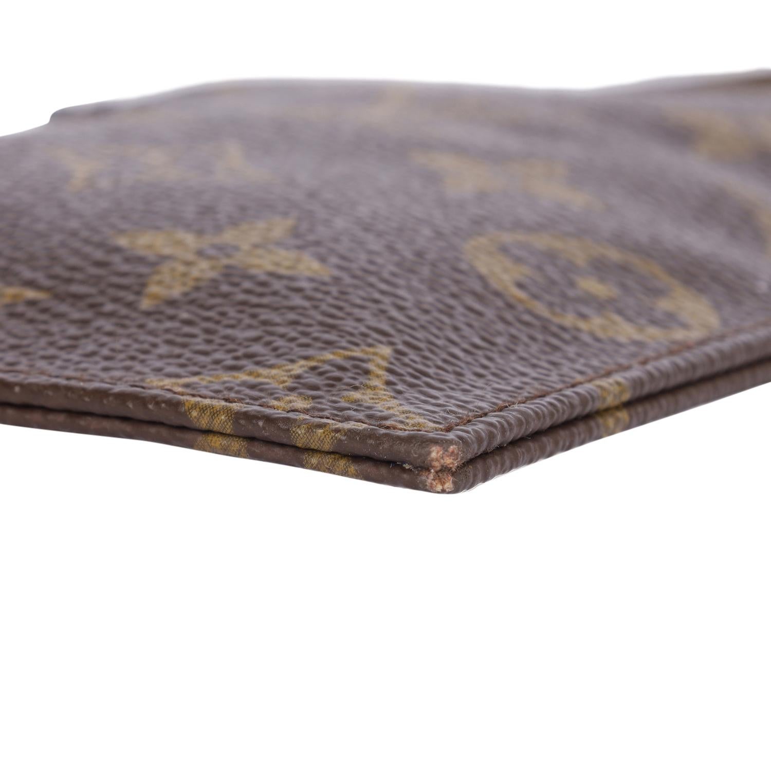 Louis Vuitton Brown Monogram Pouch Mini Flat Shoulder Bag 9