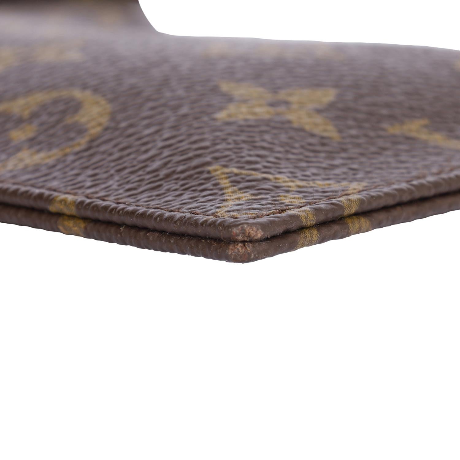 Louis Vuitton Brown Monogram Pouch Mini Flat Shoulder Bag 10