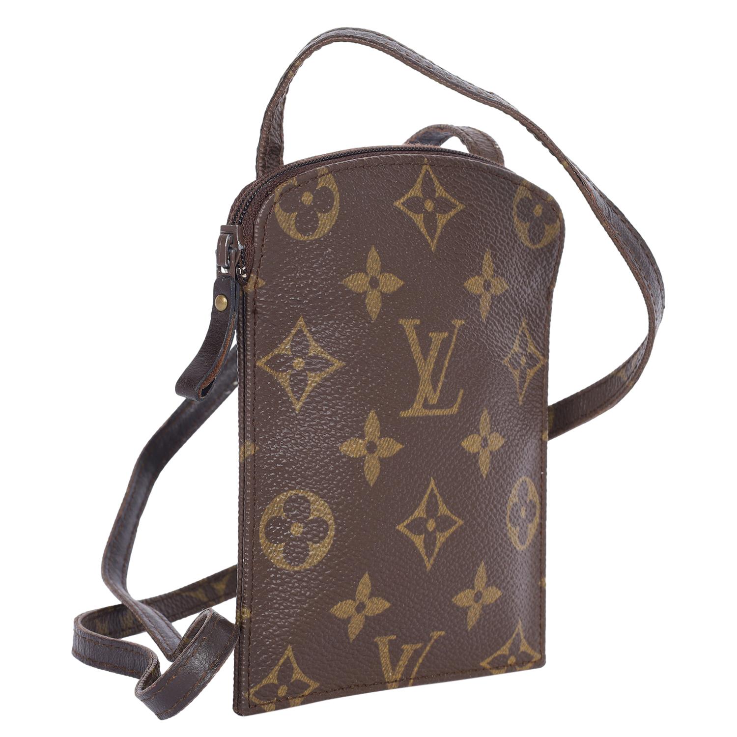 Louis Vuitton Brown Monogram Pouch Mini Flat Shoulder Bag 3