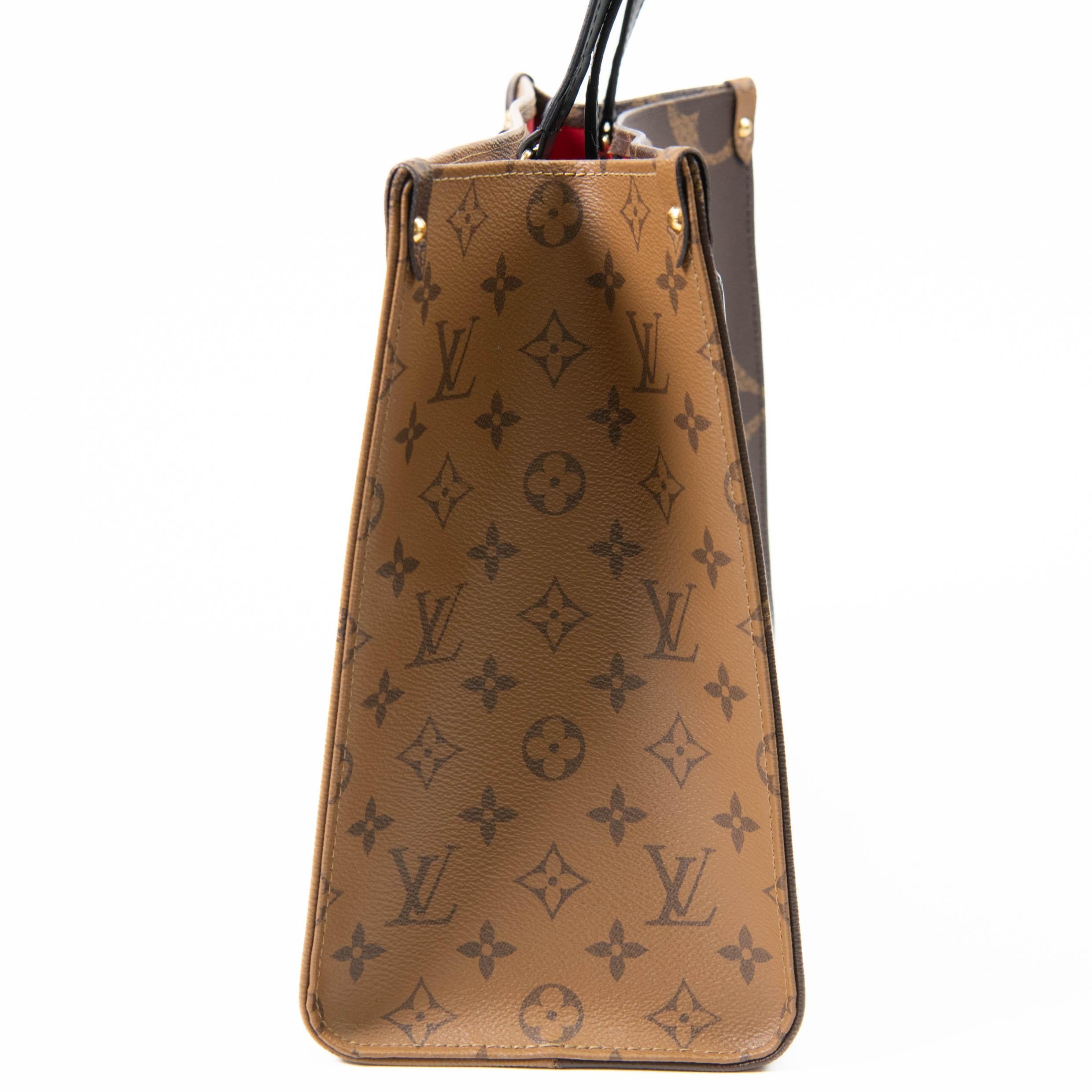 Louis Vuitton Brown Monogram Reverse Canvas Onthego MM Bag 2