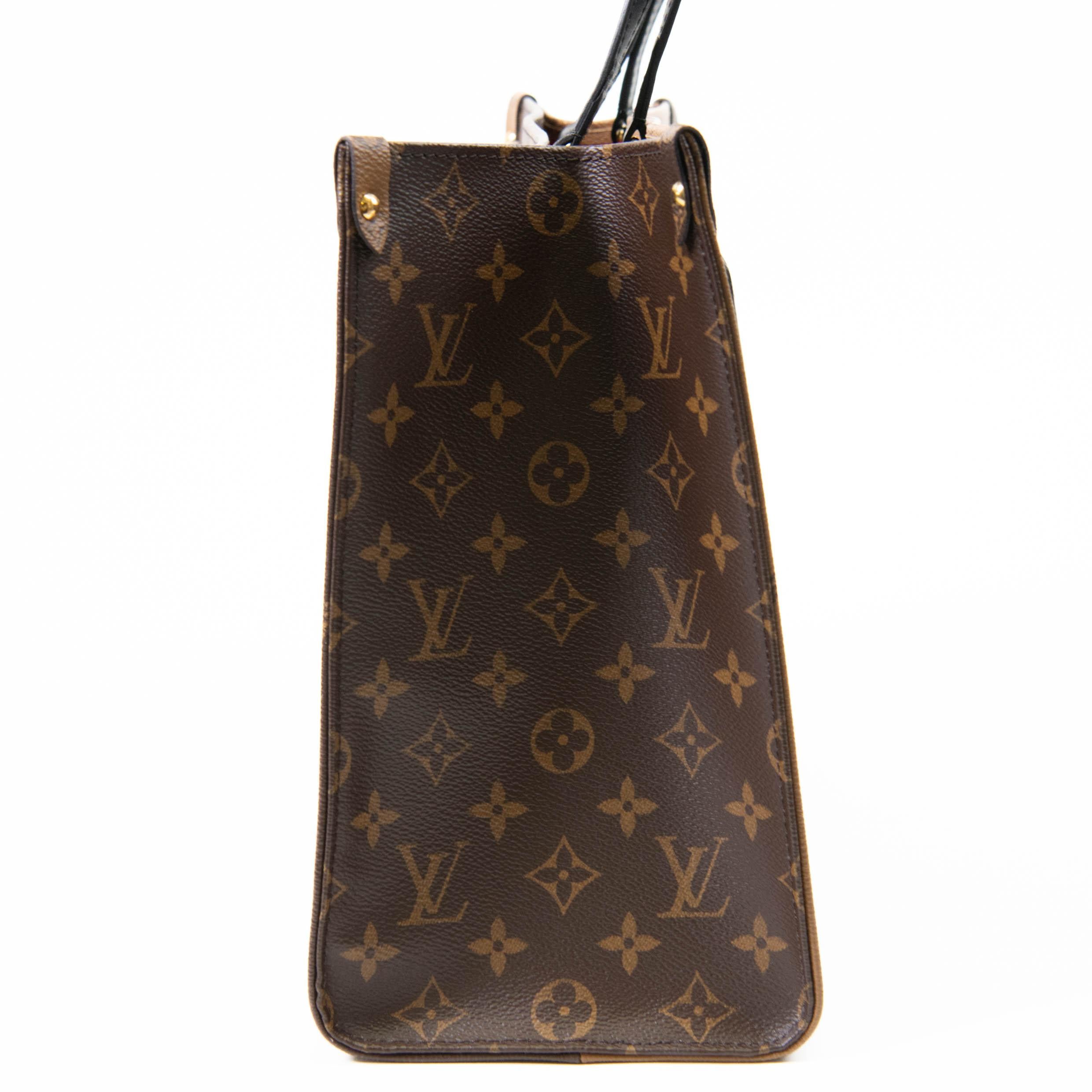 Louis Vuitton Brown Monogram Reverse Canvas Onthego MM Bag 3