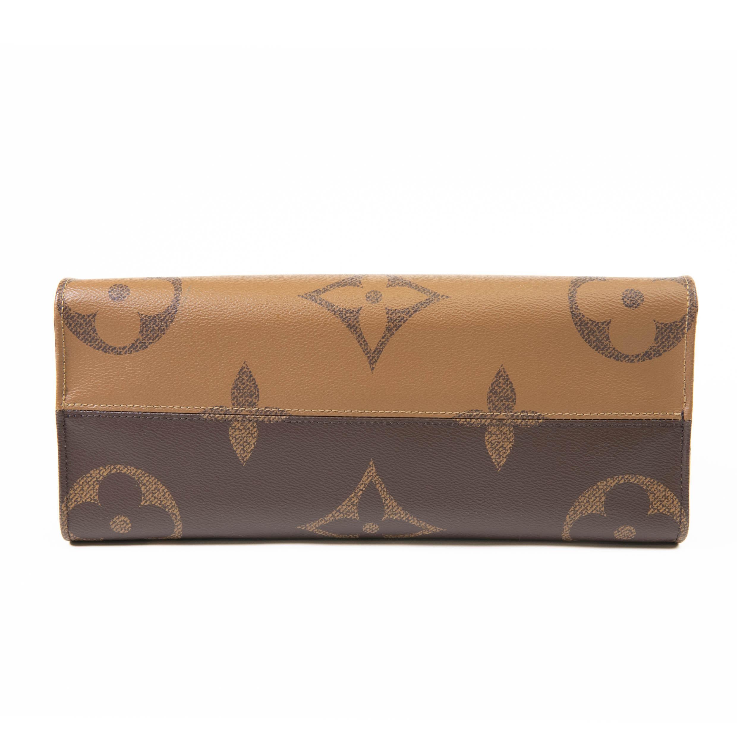 Louis Vuitton Brown Monogram Reverse Canvas Onthego MM Bag 4